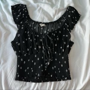 floral crop top